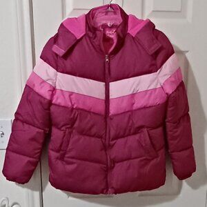 Girl's  Hooded Lined Puffer Jacket- Size XL